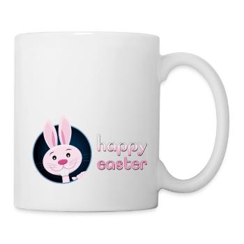 Cute Bunnies w/ Happy Easter for Teacher - Mug - white - Right