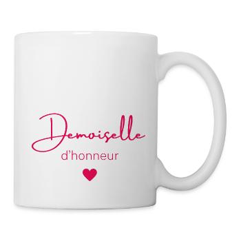 demoiselle d'honneur - Mug blanc - blanc - Droite