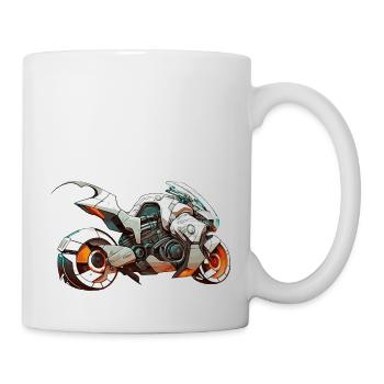 Moto 11 0 - Mug blanc - blanc - Droite