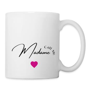 Call me madame - Mug blanc - blanc - Droite