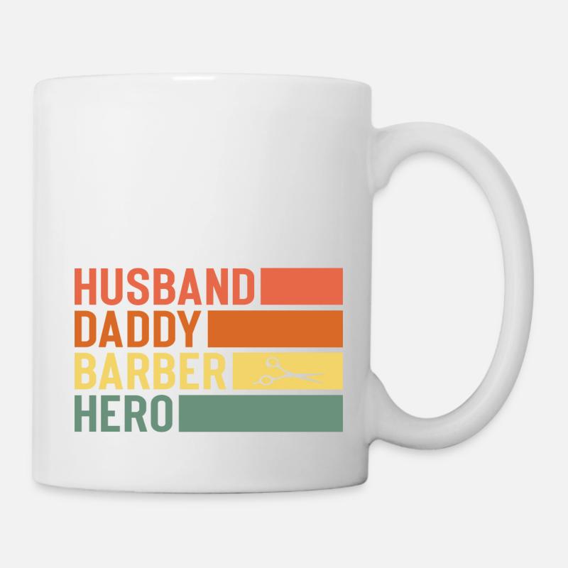 Mari papa Barbier Héros - Mug blanc - blanc