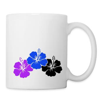 Hibiskus Flowers - Tasse - Weiß - Rechts