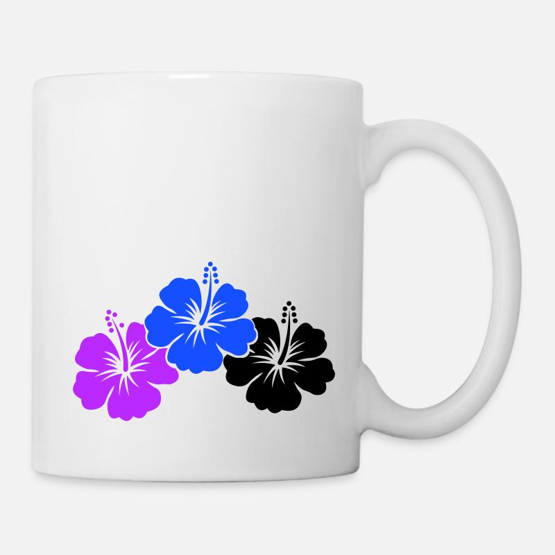 Fleurs d’hibiscus - Mug blanc - blanc