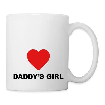 Süßes "Daddy's Girl" Design für Sie - Tasse - Weiß - Rechts