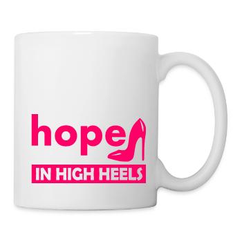 hope in high heels - Mug - white - Right