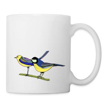 Oiseaux - Mug blanc - blanc - Droite