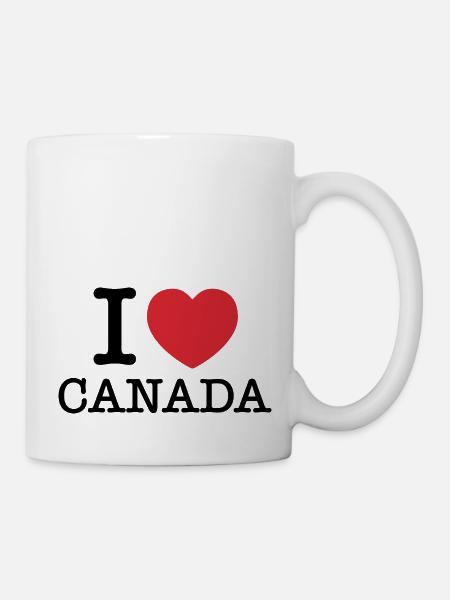 J’aime le Canada | Canada | J’aime le Canada - Mug blanc - blanc