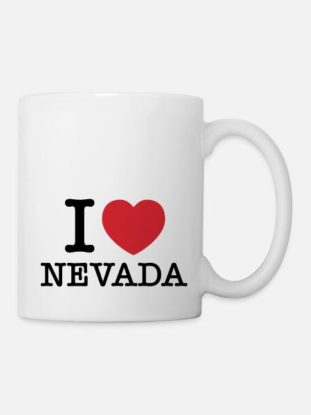 Ich liebe Nevada | Nevada | I Herz Nevada - Tasse - Weiß
