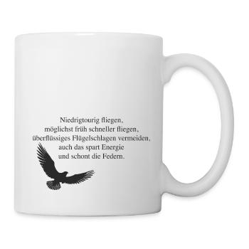 Energie sparen - Tasse - Weiß - Rechts