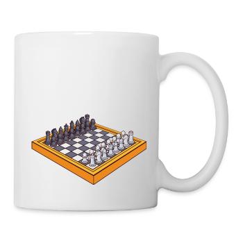 boardgame chess backgammon game night - Tasse - Weiß - Rechts