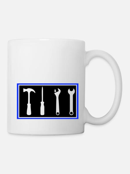werkzeug - Tasse - Weiß