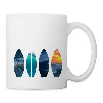 Surf surfer gift Vintage - Mug - white - Right