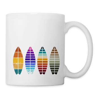 Surf surfer gift Vintage - Mug - white - Right
