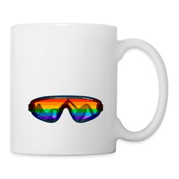 Gay Pride Parade LGBTQ+ Rainbow Flag Body Positive - Mug - white - Right