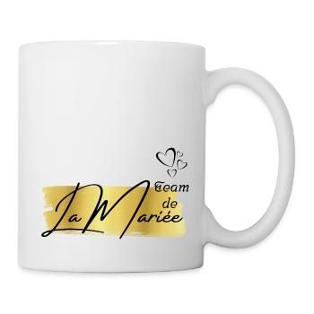 Team de la mariée gold - Mug blanc - blanc - Droite