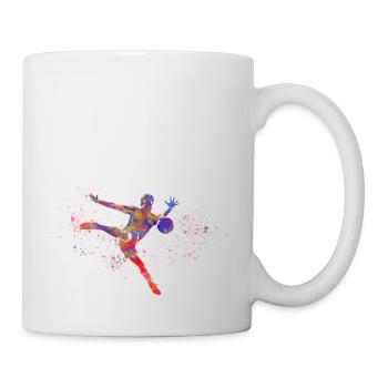 Fußballspieler - Tasse - Weiß - Rechts