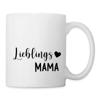 Lieblings Mama Geschenkidee - Tasse - Weiß - Rechts