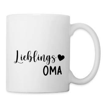 Lieblings Oma Geschenkidee - Tasse - Weiß - Rechts