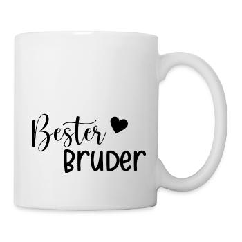 Bester Bruder Geschenkidee - Tasse - Weiß - Rechts