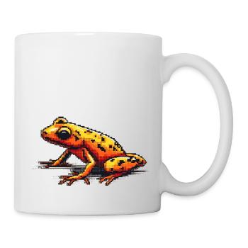 Poison dart frog dans les vieux graphiques rétro 8 bits pixel graphics - Mug blanc - blanc - Droite