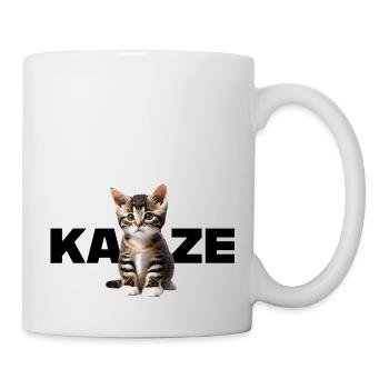 Katze - Für alle die Katzen lieben und das Zeigen - Tasse - Weiß - Rechts