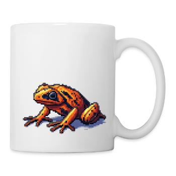 Poison dart frog in retro 8 bit pixel graphics - Mug - white - Right