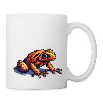 Poison dart frog dans des graphismes rétro pixel cool - Mug blanc - blanc - Droite