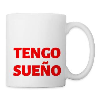 schläfrig, müde Spanisch Spanien - Tasse - Weiß - Rechts