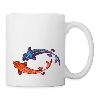 Meerestiere - Tasse - Weiß - Rechts