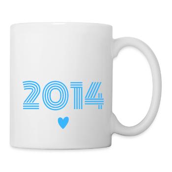 Born in 2014 boy - Mug - white - Right
