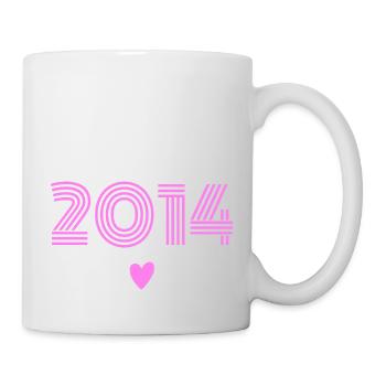 Born in 2014 daughter - Mug - white - Right