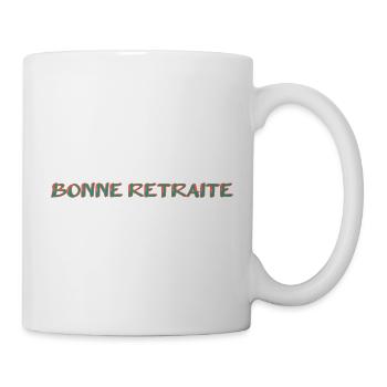 RETRAITE. RETRAITE. RETRAITEE. SENIOR. MAMIE. PAPY - Mug blanc - blanc - Droite
