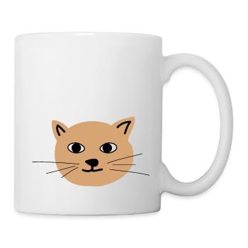 Katzengesicht 1 - Tasse - Weiß - Rechts
