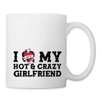 J’aime ma petite amie chaude et folle, j’aime mon GF - Mug blanc - blanc - Droite