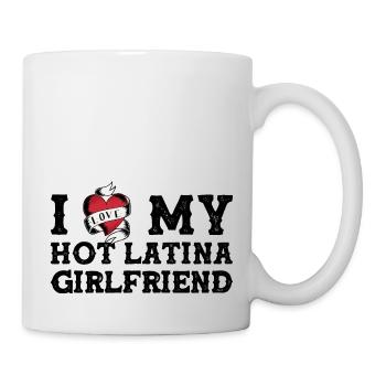 Ich liebe meine heiße Latina-Freundin - ich herze meine - Tasse - Weiß - Rechts