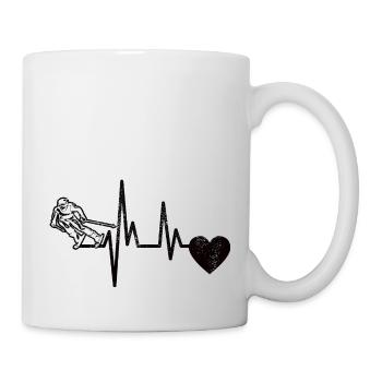 Skier Ski Skiing Ski Design Skiing Outfit - Mug - white - Right