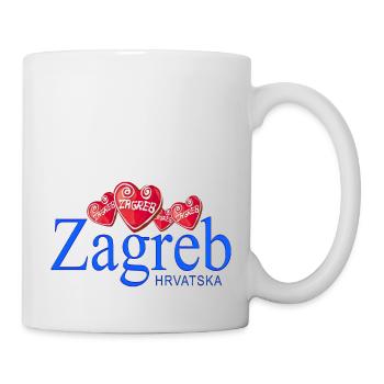 Kroatien hrvatska kroatien hrv reisen europa zagreb - Tasse - Weiß - Rechts