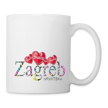 Croatia hrvatska croatia hrv travel europe zagreb - Mug - white - Right