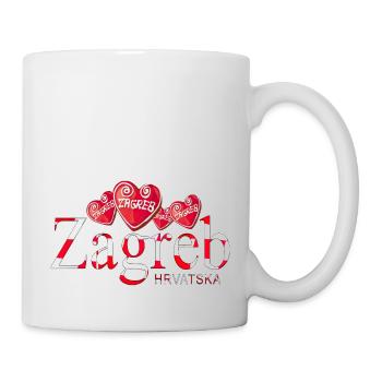 Croatia hrvatska croatia hrv travel europe zagreb - Mug - white - Right