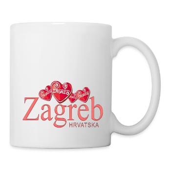 Kroatien hrvatska kroatien hrv reisen europa zagreb - Tasse - Weiß - Rechts