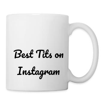 Best tits on Instagram - Mug - white - Right