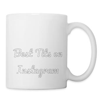 Best tits on Instagram - Mug - white - Right
