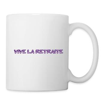 RETRAITE. RETRAITE. RETRAITEE. SENIOR. MAMIE. PAPY - Mug blanc - blanc - Droite