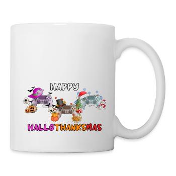 Happy Hallothankmas Game Controller - Mug - white - Right