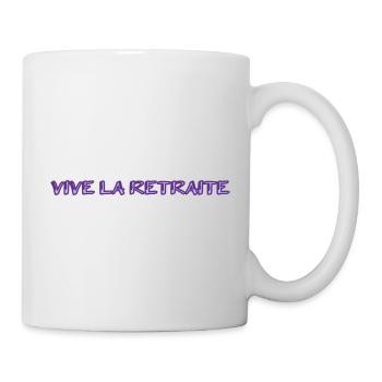RETRAITE. RETRAITE. RETRAITEE. SENIOR. MAMIE. PAPY - Mug blanc - blanc - Droite