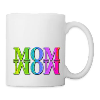 Mama Mom Wow Mothers Day Funny Cute Family Mother - Mug - white - Right