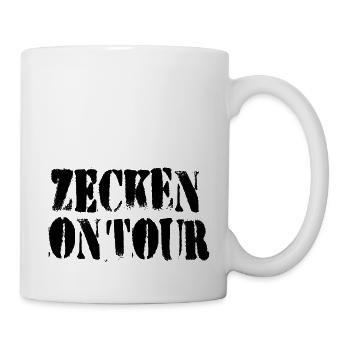 Zecken on tour - Tasse - Weiß - Rechts