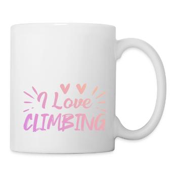 Ich liebe Klettern - Tasse - Weiß - Rechts