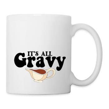 Retro Its All Gravy Baby Vintage Fall Thanksgiving - Mug - white - Right