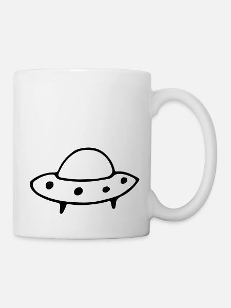 Ufo - Tasse - Weiß